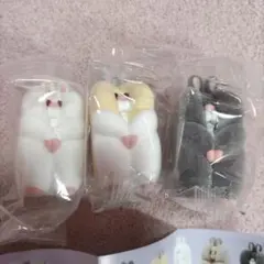 すきまハムスター　マスコットフィギュア2 　3種セット　未使用