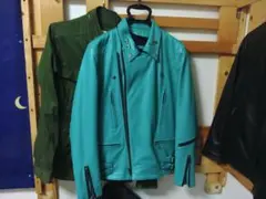 UKダブルライダース　ターコイズ　リューグーレザーズ