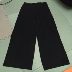 UNIQLO　シフォンプリーツスカートパンツ 黒　ブラック　XL　中古品②