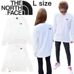 ザノースフェイス 長袖Tシャツ NF0A87QN シンプルロゴ ホワイト L