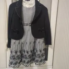 着画あり Bebe フォーマル 女の子 130 ジャケット ワンピース 入学式