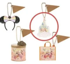 ディズニーランド限定 カプセルトイ 40周年 シンデレラ城 キーチェーン