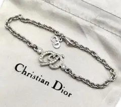 極美品⭐️Christian Dior ブレスレット CDロゴ ラインストーン - メルカリ