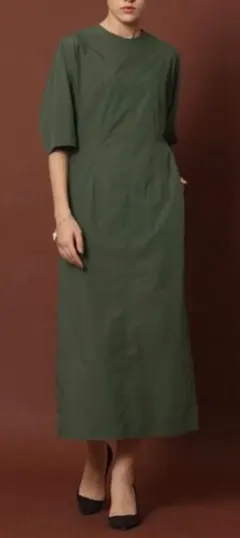 DRESSTERIOR ◆タイプライターボリュームワンピース オリーブグリーンのサムネイル