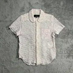 AD2012 13SS 丸襟半袖ブラウス ラウンドカラー 白 - メルカリ