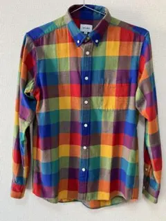 BEAMS ORIGINAL FABRIC チェック柄シャツ Mサイズ