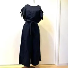 アース セットアップ 袖フリルブラウス スカーチョ