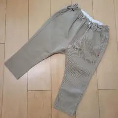 SMOOTHY ベージュサルエルチノパンツ半端丈 140