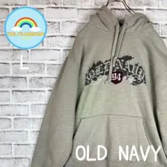 セール！USA古着OLDNAVY 胸ロゴプリント　プルオーバーパーカーLのサムネイル
