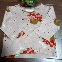BABY PINK HOUSE 花柄 長袖Tシャツ