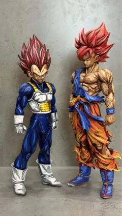 ドラゴンボール ベジータ と孫悟空フィギュア　2体セット赤