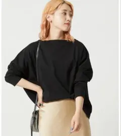 フリークスストア　【WEB限定】バスク ロング スリーブ Tシャツ　ブラックのサムネイル