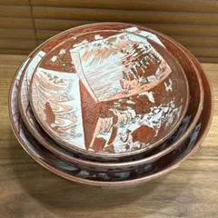 A913 木製輪島塗 枝垂桜蒔絵 時代物 盃洗 1対 （合わせ箱付） - メルカリ