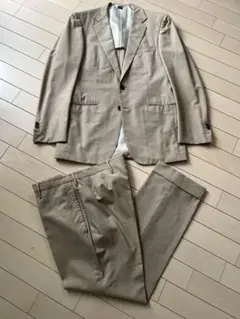 送料込★ソブリン春夏オーダースーツイタリア製Super120's生地size44
