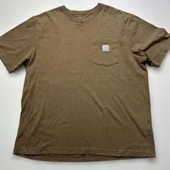 carhartt TシャツL杢ブラウン系オリジナルフィット