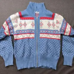 Cab Sports wear ジップアップ ニット セーター M　p96