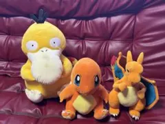 ポケモン ぬいぐるみ 3点セット コダック ヒトカゲ リザードン