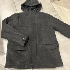 ギャップkids gap ブラック　グレー　コートジャンバー子供用Lサイズ140