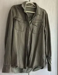 MOUSSY 長袖シャツ カーキ レディース