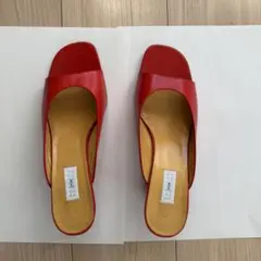 BARNEYS NEW YORK 赤オープントゥサンダルのサムネイル