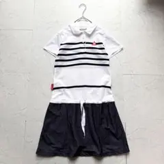 le coq sportif golf ワンピース M ホワイト ネイビー