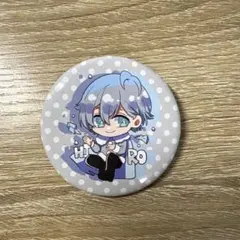 缶バッジ　カラフルピーチ　ヒロ