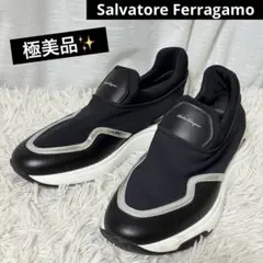 極美品✨サルヴァトーレフェラガモ　スリッポン　スニーカー　コロンビア　黒　8のサムネイル