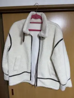 mysty woman ボアジャケット ホワイト