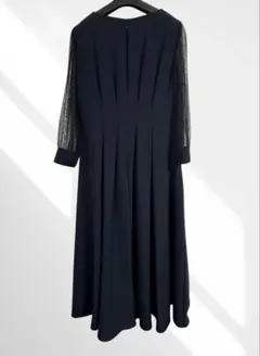 【美品】ネイビー　結婚式 お呼ばれ ワンピース
