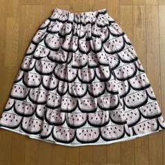 本日限定お値下げ　peu près プープレ スイカ柄 ロングスカートのサムネイル