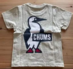 新品　CHUMS バックプリント　キッズTシャツ　KS ベージュのサムネイル