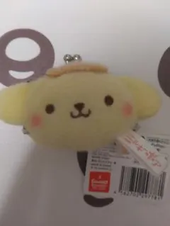 サンリオキャラクターズ　ミルキーボアフェイスがま口ポーチ　ポムポムプリン