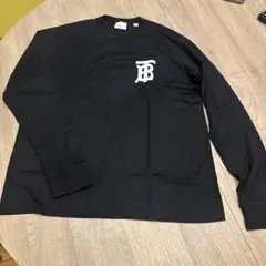 バーバリー　TBロゴ 長袖Tシャツ 黒