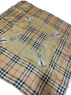 c22 B BURBERRY　バーバリー　スカーフ シルク100　ノバチェック