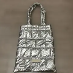 COCO DEAL キルティング トートバッグ シルバー