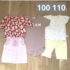 人気商品❤️女の子 夏服 半袖 Tシャツ パジャマ 100 110 まとめ売り