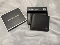 MICHAEL KORS 二つ折り財布 ブラック　メンズのサムネイル