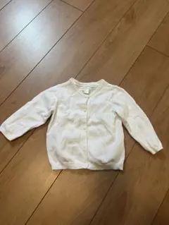 H&M ホワイトカーディガン　80