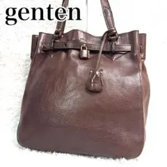 genten トスカノーブル トートバッグ ネイビー - メルカリ