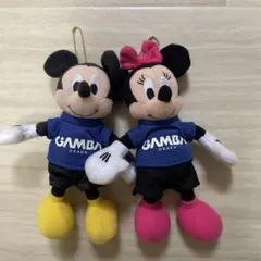 ガンバ大阪 ミッキー＆ミニー ぬいぐるみ マスコットのサムネイル
