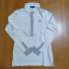 Paul Stuart レディース ホワイト長袖ポロシャツM