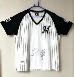 千葉ロッテマリーンズ　直筆サイン入り　Tシャツ　Team26　デサント