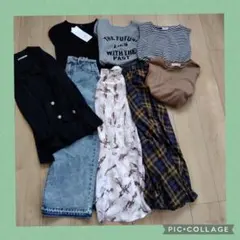 レディース服　まとめ売り 1週間コーデ　きれいめカジュアル　春　ML　オフィス