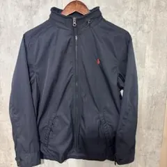 ⭐︎美品⭐︎ポロラルフローレン ナイロンジャケット（フード付）黒Mサイズ ポロ ラルフローレン POLO RALPH LAUREN ナイロンジャケット