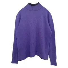 ドネモア ウール100% ハイネック ニット セーター長袖 M相当 レディース