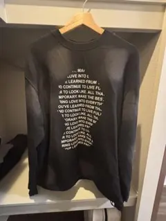 WISH FOR EVER ロゴスウェット ブラック