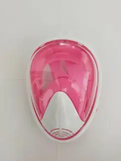シュノーケリングマスク　フルフェイス型　 ピンク　XS