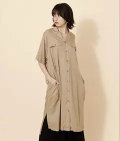 新品　未使用　タグ付き　AZUL BY MOUSSY開襟　ワンピース Ｌサイズ