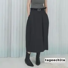 タグ付き新品✴︎Tageechita✴︎ハイウエストコクーンスカート✴︎ホワイトL 商品