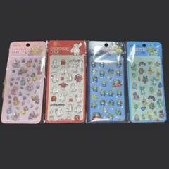 ぷくぷくシール ベイマックス プリンセス モンスターズインク エイリアン 4点